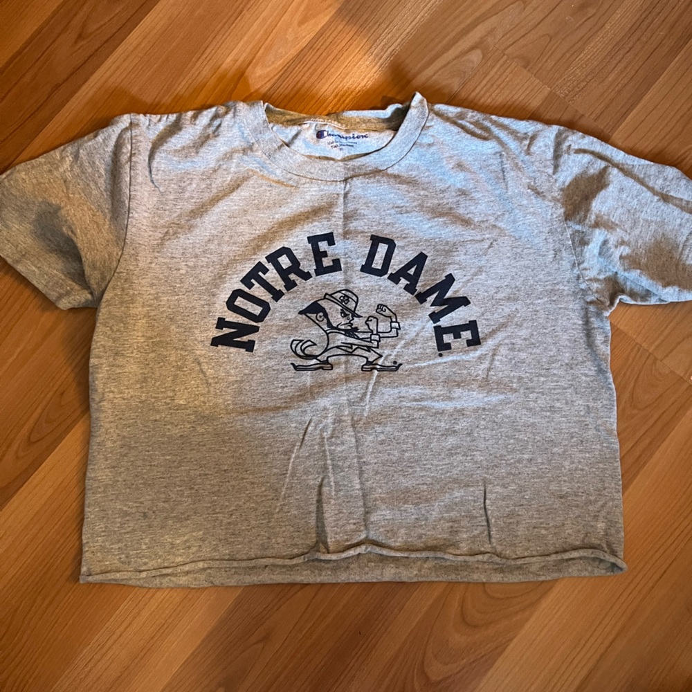 Gray Notre Dame Kids T-Shirt